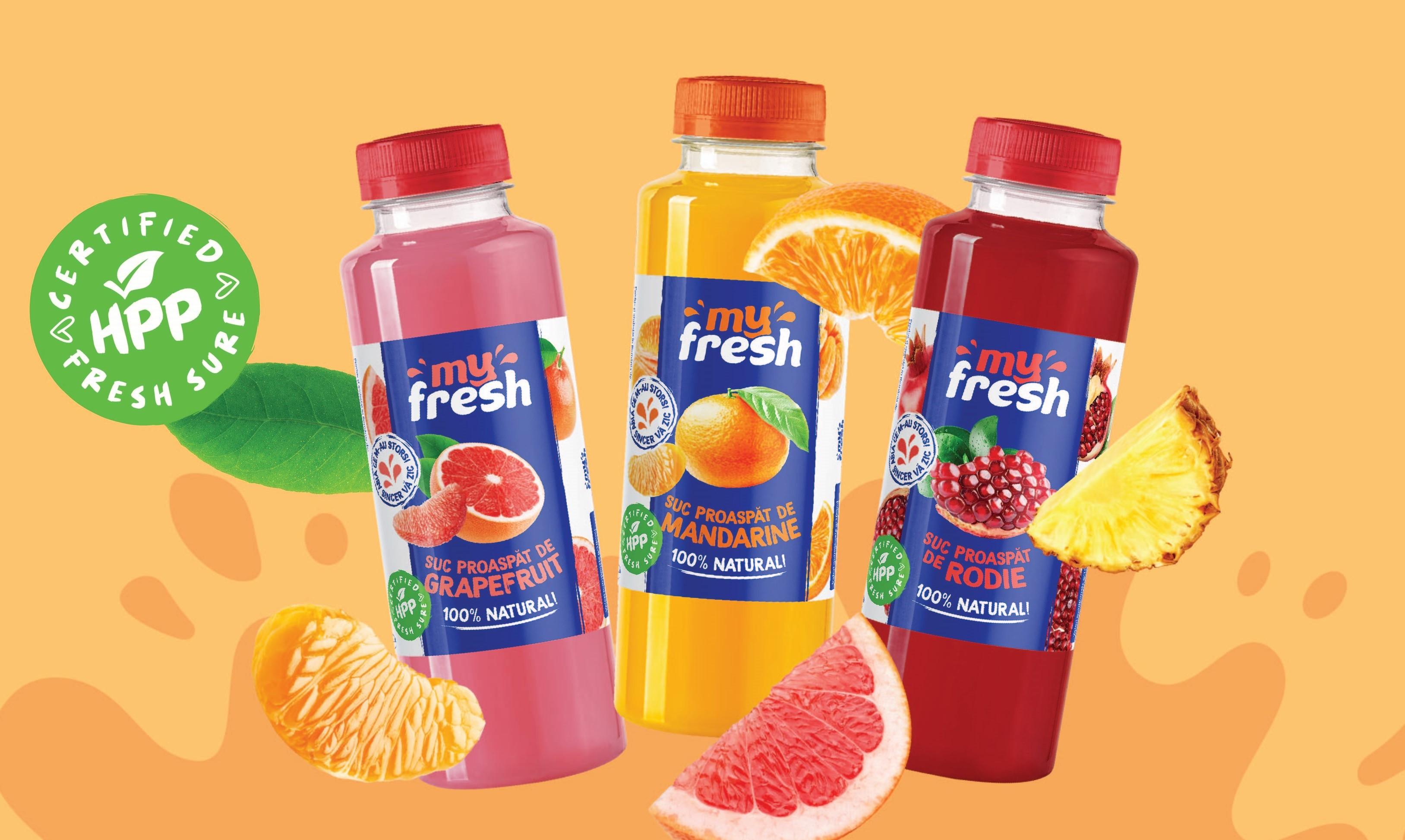 4 motive să alegi sucurile MyFresh, păstrate proaspete mai mult timp prin tehnologia HPP